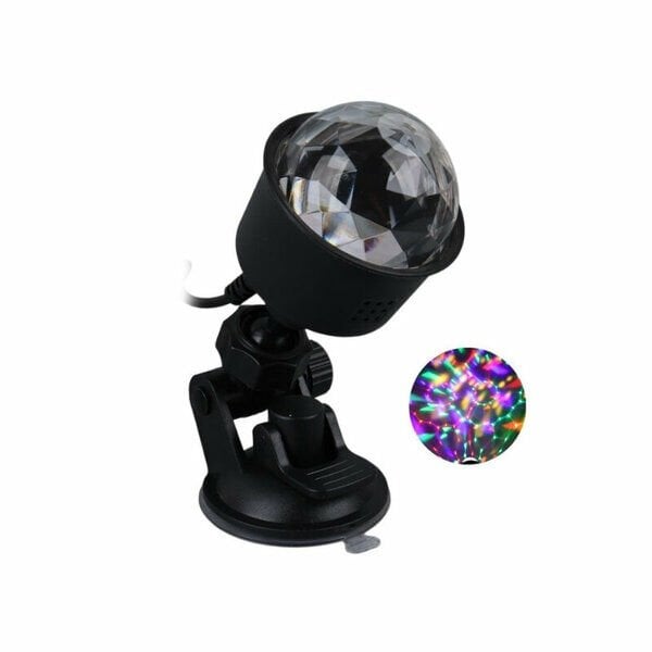 Çok Renkli Disko Projeksiyon Lambası 360° Usb Şarj Edilebilir 4 w
