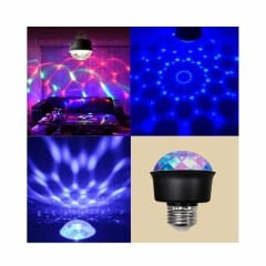 Çok Renkli Disko Ampulü Mini 360° E27