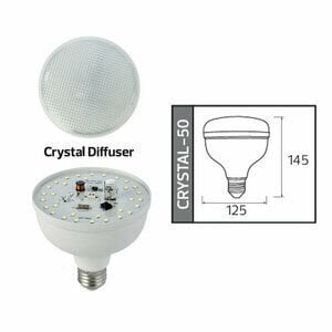 HOROZ Led Ampul Kristal Camlı 50W E27 6400K