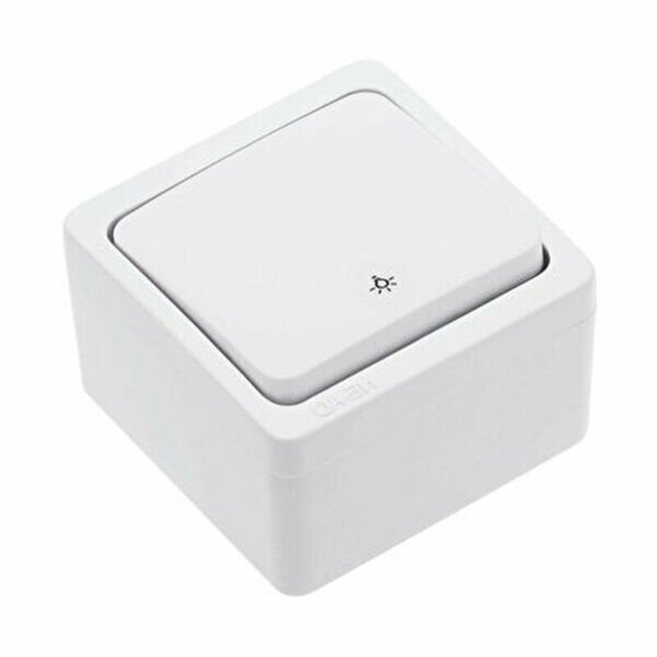 NE-AD Light Anahtar Sıva Üstü Beyaz