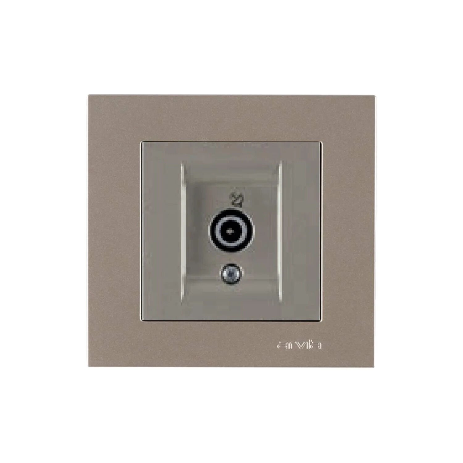 ARVİA Uydu Priz (F Konnektör) Karen Titanyum Mekanizma + Kapak