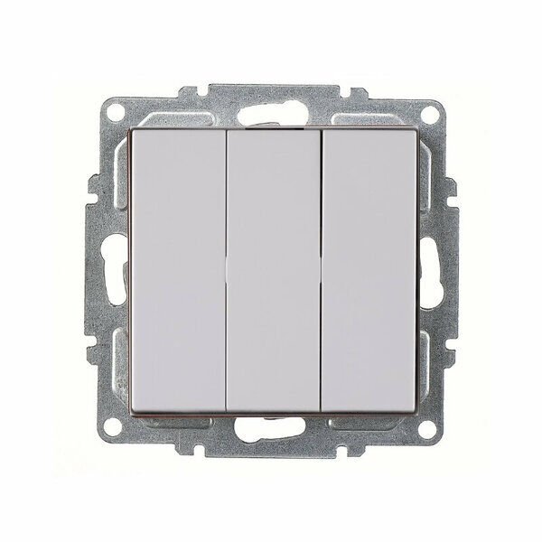 ARVİA Üçlü Anahtar Karen Beyaz Mekanizma + Kapak