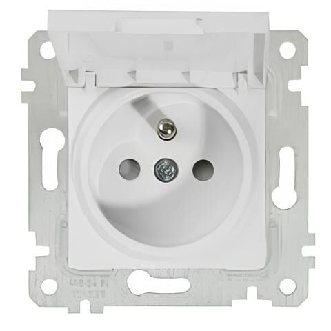 VİKO Karre Beyaz Ç.Kor. Ups Top.Priz Çerçevesiz Viko