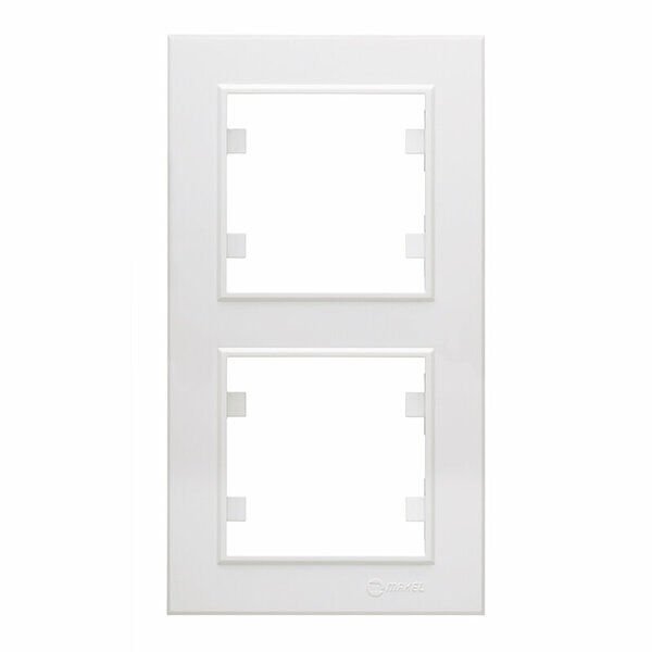 MAKEL Çerçeve İkili Dikey Beyaz Karea