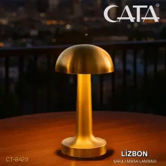 Cata Lizbon Antik Şarjlı Dokunmatik Masa Lambası 3 Renk Modlu