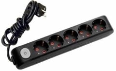 Viko Multi-Let Beşli Grup Priz Anahtar Topraklı 5 Metre Siyah (Çocuk Korumalı) 90137505