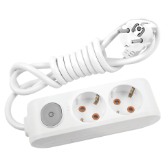 Viko Multi-Let İkili Grup Priz Anahtarlı Topraklı 3 Metre Beyaz (Çocuk Korumalı) 90117203