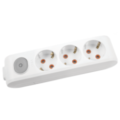 Viko Multi-Let Üçlü Grup Priz Anahtarlı Topraklı Klemensli Beyaz (Çocuk Korumalı) 90117300