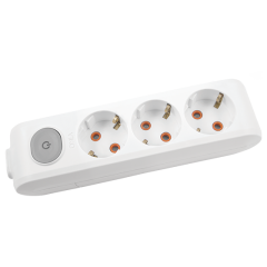 Viko Multi-Let Üçlü Grup Priz Anahtarlı Topraklı Klemensli Beyaz (Çocuk Korumalı) 90117300