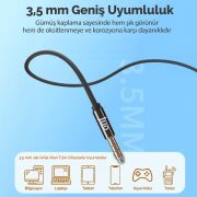 Juo 3.5mm Jack Girişli Mikrofonlu Kablolu Kulak İçi Kulaklık