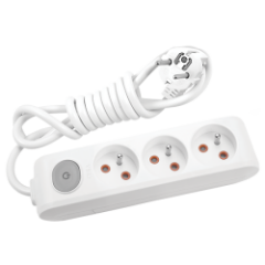 Viko Multi-Let Üçlü Grup Priz Anahtarlı Topraklı Ups 2 Metre Beyaz (Çocuk Korumalı) 90119302