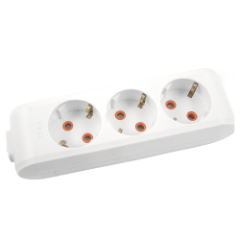 Viko Multi-Let Üçlü Grup Priz Topraklı Klemensli Beyaz (Çocuk Korumalı) 90113300