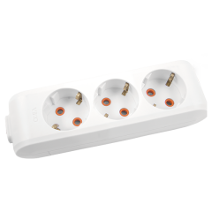 Viko Multi-Let Üçlü Grup Priz Topraklı Klemensli Beyaz (Çocuk Korumalı) 90113300