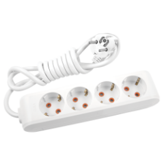 Viko Multi-Let Dörtlü Grup Priz Topraklı 1 Metre Beyaz (Çocuk Korumalı) 90113401