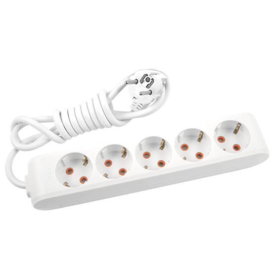 Viko Multi-Let Beşli Grup Priz Topraklı 5 Metre Beyaz (Çocuk Korumalı) 90113505