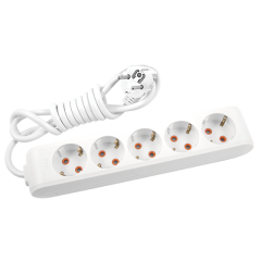 Viko Multi-Let Beşli Grup Priz Topraklı 5 Metre Beyaz (Çocuk Korumalı) 90113505