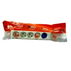 Viko Multi-Let Beşli Grup Priz Topraklı 5 Metre Beyaz (Çocuk Korumalı) 90113505