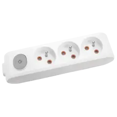 Viko Multi-Let Üçlü Grup Priz Anahtarlı Topraklı Klemensli Ups Beyaz (Çocuk Korumalı) 90119300