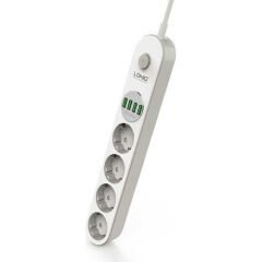 LDNIO SE4432 4PRİZ+4 USB AKIM KORUMALI PRİZ