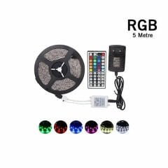 CATA RGB Şerit Led Seti 60 Çip 5050 (5mt RGB Led+Trafo+RGB Kumanda)