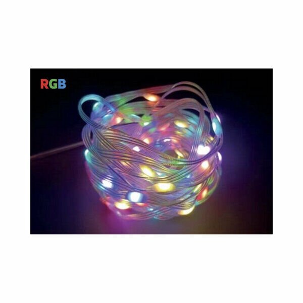 HOROZ Dış Mekan Şerit Led Süsleme Işığı 20mt 5V 3,5W/m Rgb