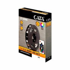 CATA Usb Rgb Şerit Led Set 3mt Tak Çalıştır