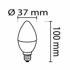 NOAS Led Ampul Soft Buji 3200K E14 7W