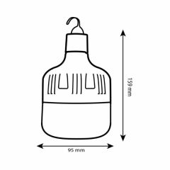 NOAS Şarjlı Torch Ampul 6500K 30W