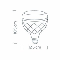 ZMR Led Ampul Kristal Camlı 30W E27 Beyaz Işık 6500K