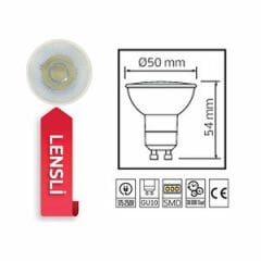 HOROZ Çanak Ampul Led 10W GU10 Mercekli 6400K