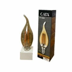 CATA Rustik Led Kıvrık Buji Ampul E14 Amber 4W