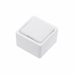 NE-AD Kapaklı Topraklı Priz Sıva Üstü Beyaz