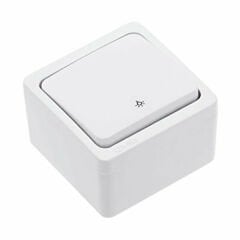 NE-AD Light Anahtar Sıva Üstü Beyaz