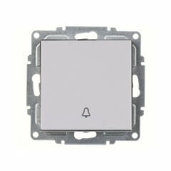 ARVİA Zil Anahtarı Karen Beyaz Mekanizma + Kapak