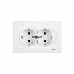 VİKO Viko Karre İkili Topraklı Priz (Çerçeveli)