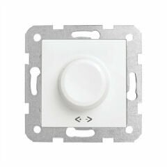 VİKO Rotatif Dimmer RL 600W Çerçevesiz Beyaz Karre