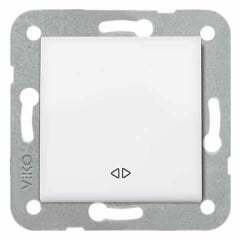 VİKO Deviatör (Ara Vavien) Çerçevesiz Beyaz Karre