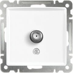 VİKO Linnera Uydu Prizi F Konnektör Çerçevesiz Beyaz