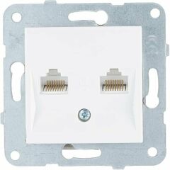 VİKO Linnera Beyaz Data+Nüm(Cat 6+Cat3)Çerçevesiz Viko