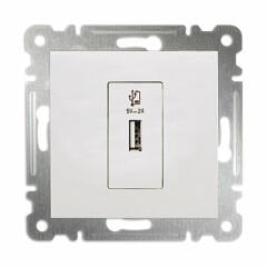 MAKEL Usb Şarj Prizi Beyaz Karea