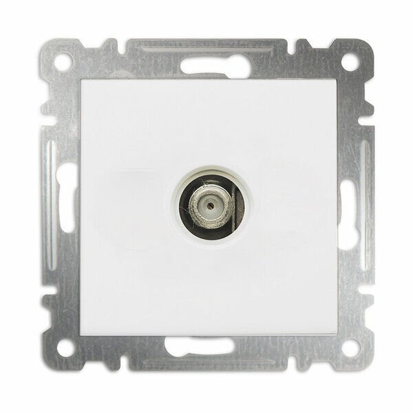 MAKEL Uydu Geçişli Tekli Beyaz Karea