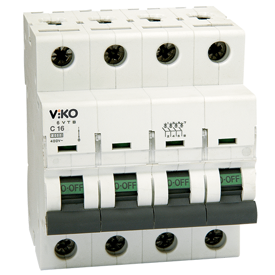 VİKO 6VTB-4C32 4X32A C 6KA Otomatik Sigorta