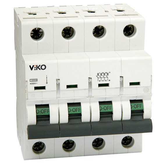 VİKO Otomatik Sigorta 4VTB-4C25 4X25A 4,5kA C Tipi
