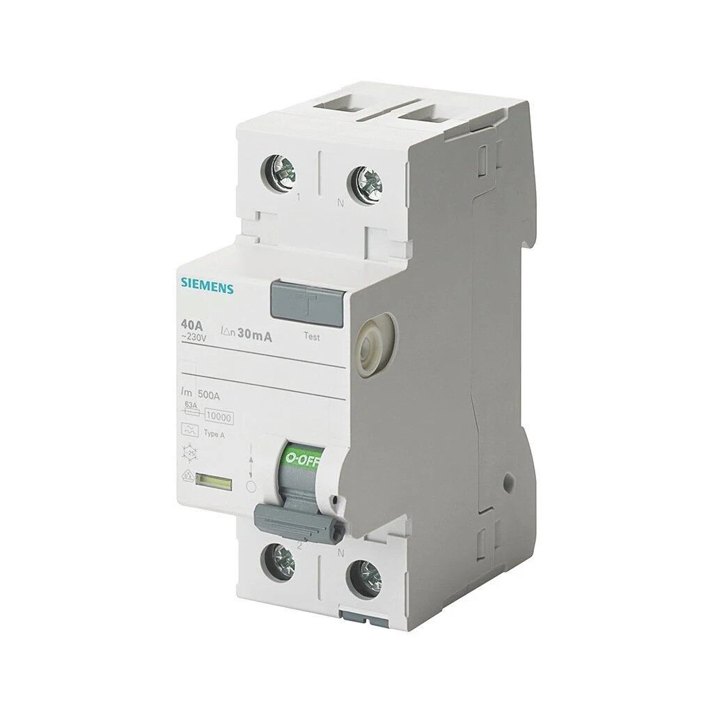 SIEMENS 5SV3314-6 Kaçak Akım Rölesi 40A 30mA 230V 1Faz