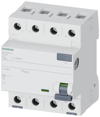 SIEMENS 5SV4344-0 Kaçak Akım Rölesi 40A 30mA 400V 3Faz