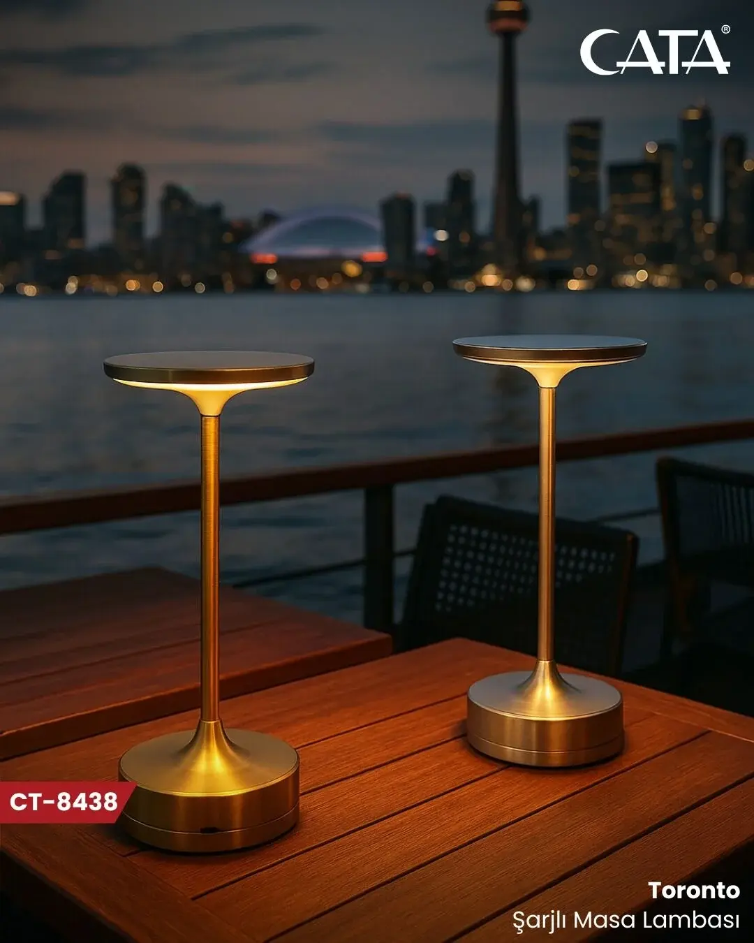 Cata CT-8438 Toronto Sarjlı Masa Lambası