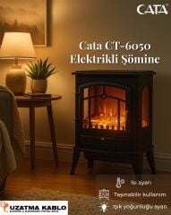 Cata CT-6050 Erciyes Elektrikli Şömine İç Mekan
