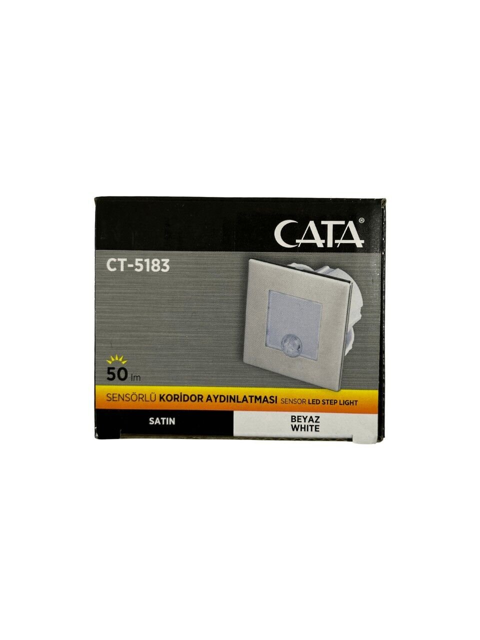 Cata CT-5183 1,5W Sensörlü Koridor Aydınlatması Satin